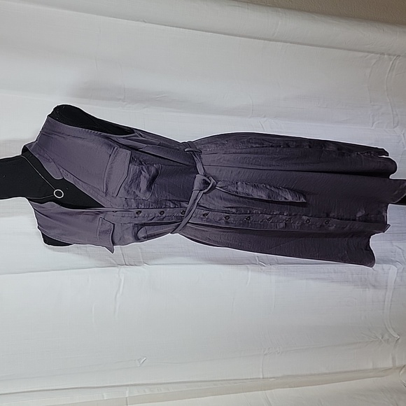 Motherhood Maternity Sleeveless Button-up Dress w/Belt - Picture 11 of 16